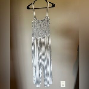 Speechless Striped Jumpsuit Juniors Size XL